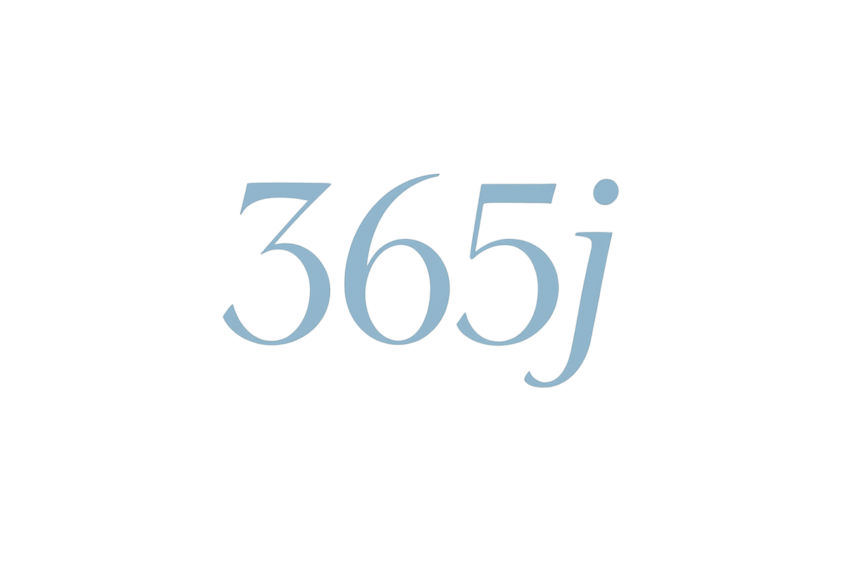 365j bleu ciel logo elegant
